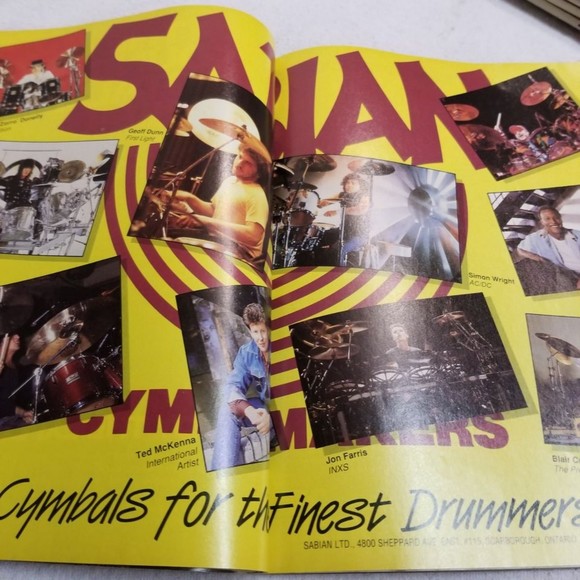 March 1987 Modern Drummer mag Graeme Edge, Win Neil Pearts Drums - Picture 7 of 8